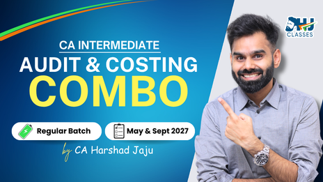 CA Inter Audit & Costing Regular COMBO for May & Sept 2027 by CA Harshad Jaju