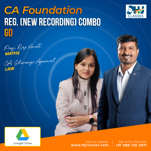 Picture of CA Found. LAW + MATHS Reg. (NEW Recording) Combo For Sept. 25 & Jan.26