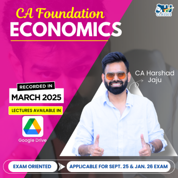 Picture of CA Foundation Economics Exam Oriented (Fastrack) Batch by CA Harshad Jaju
