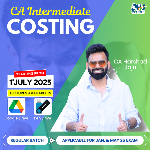 Picture of  CA Inter Costing Regular Batch For Jan & May 26 By CA Harshad Jaju
