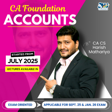 Picture of CA Foundation Accounts Exam Oriented Batch by CA CS Harish Mathariya
