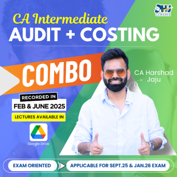 CA Intermediate Audit & Costing Exam Oriented COMBO by CA Harshad Jaju