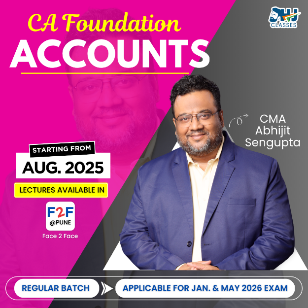 Picture of CA Foundation Accounts Regular Face to Face Batch by CMA Abhijit Sengupta