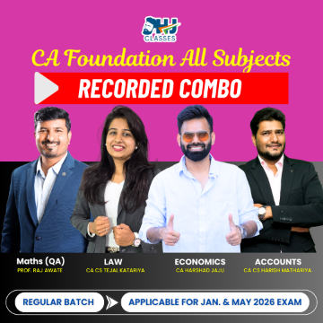 CA Foundation All Subjects Regular Batch COMBO for Jan & May 2026