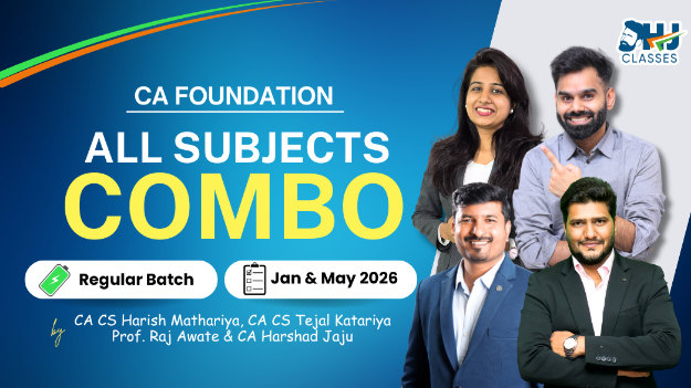 Picture of CA Foundation All Subjects Regular Batch COMBO for Jan & May 2026