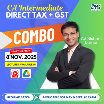 CA Intermediate Taxation Combo (Income Tax + GST) by CA Nishant Kumar