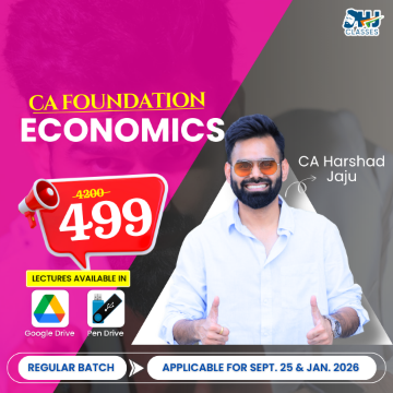 Picture of CA Foundation Economics Regular for Sept. 2025 & Jan 2026 by CA Harshad Jaju