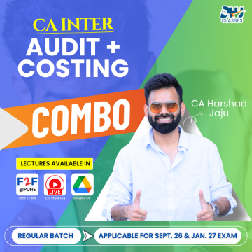CA Inter Audit & Costing Regular Combo (Sept 2026 & Jan 2027) | CA Harshad Jaju