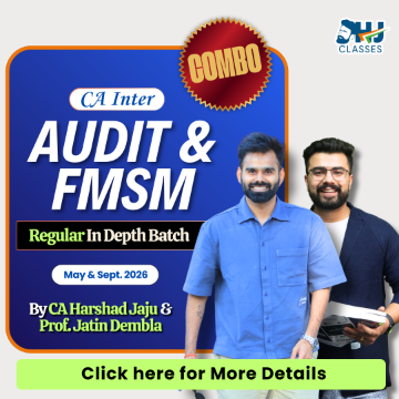  CA Inter Regular Audit + FMSM COMBO by CA Harshad Jaju & Prof. Jatin Dembla