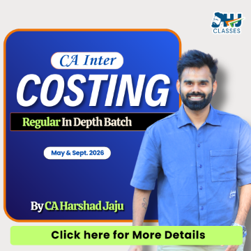  CA Inter Costing Regular Pre Recorded Batch For  Sept  2026 & Jan 2027 By CA Harshad Jaju