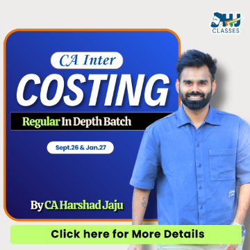 CA Inter Costing Regular Batch (Sept 2026 & Jan 2027) by CA Harshad Jaju