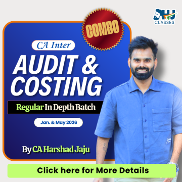 CA Inter Audit & Costing Regular Combo Pre Recorded (May,Sept 26 & Jan 2027) | CA Harshad Jaju
