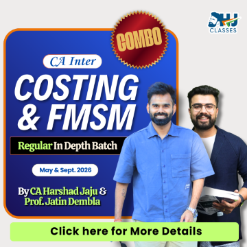 CA Inter Costing & FMSM Regular Combo (Sept.26 & Jan. 27) | CA Harshad Jaju & Prof. Jatin Dembla