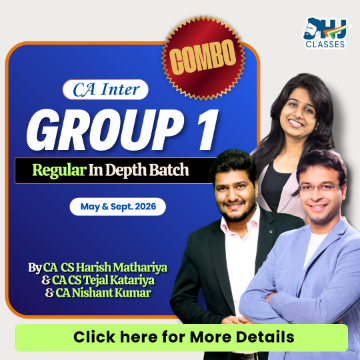 CA Inter Group 1 Regular Combo for May & Sept 2026 by Harish Sir, Tejal Mam & Nishant Sir
