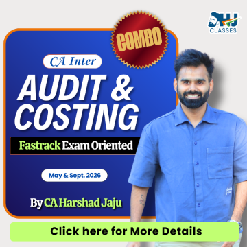 CA Inter Audit & Costing  New Fastrack COMBO for May & Sept 2026 & Jan 27 by CA Harshad Jaju