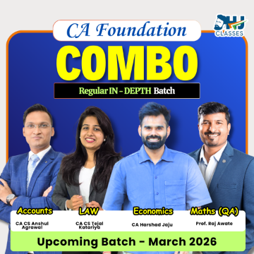 CA Foundation All Subjects Regular  Batch COMBO for  Sept. 26 & Jan. 27