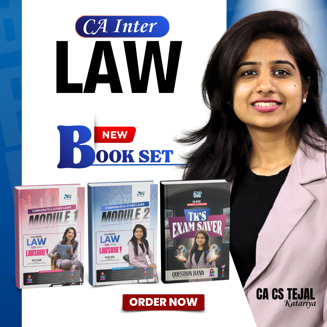 CA Inter LAW Complete Book Set by CA CS Tejal Katariya