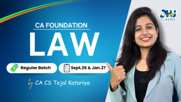 Picture of CA Foundation LAW Regular Batch for May & Sept. 2026 by CA CS Tejal Katariya