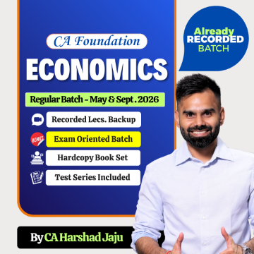 Picture of CA Foundation Economics Regular Pre Recorded Batch by CA Harshad Jaju