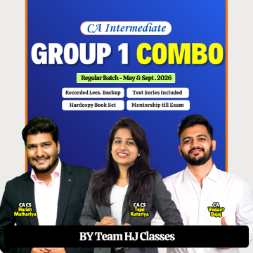 CA Inter Group 1 Regular Combo for Jan & May 2027 by Harish Sir, Tejal Mam & Vedant Sir