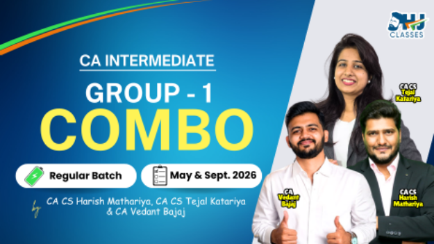 Picture of CA Inter Group 1 Regular Combo for May & Sept 2026 by Harish Sir, Tejal Mam & Vedant Sir