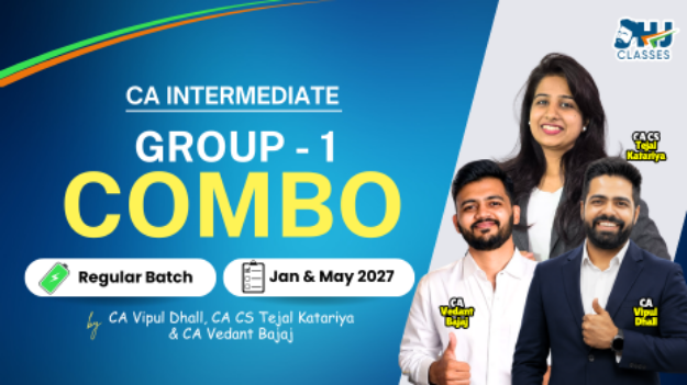 Picture of CA Inter Group 1 Regular Combo for Jan & May 2027 by Vipul Sir, Tejal Mam & Vedant Sir