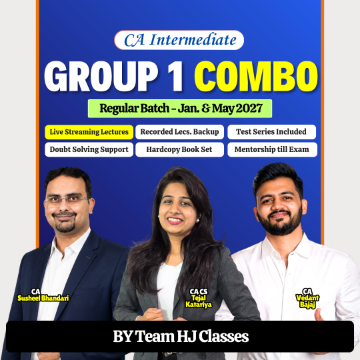 CA Inter Group 1 Regular Combo for Jan & May 2027 by Susheel Sir, Tejal Mam & Vedant Sir