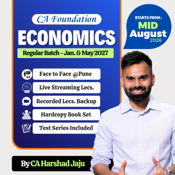 Picture of CA Foundation Economics Regular For Jan & May 2027 by CA Harshad Jaju