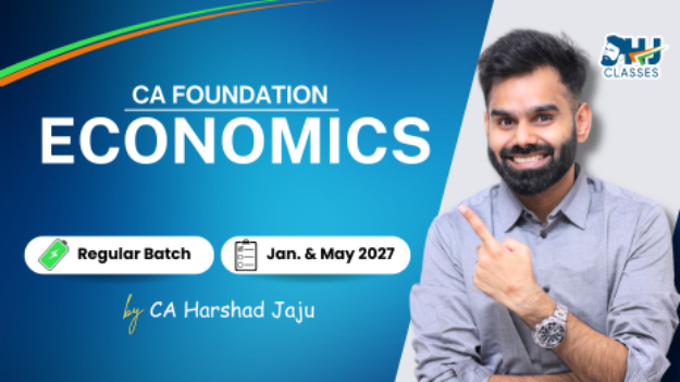 Picture of CA Foundation Economics Regular For Jan & May 2027 by CA Harshad Jaju