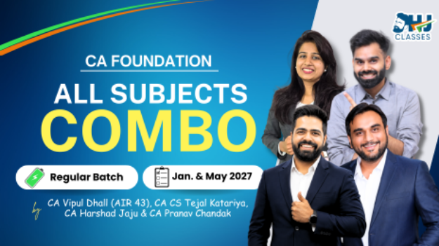 Picture of CA Foundation All Subjects Regular Recorded Batch COMBO for Jan & May 2027