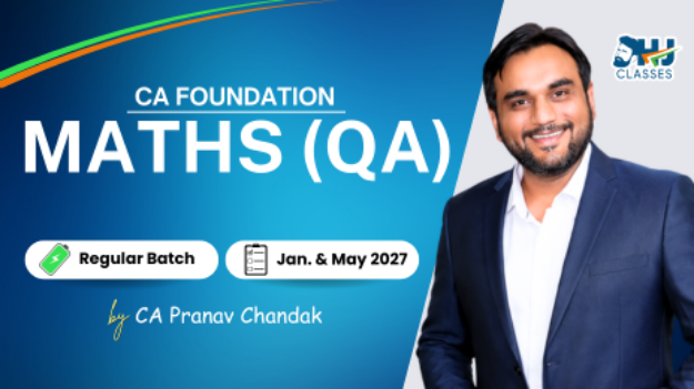 Picture of CA Foundation Maths Regular Batch for Jan & May 2027 by CA Pranav Chandak