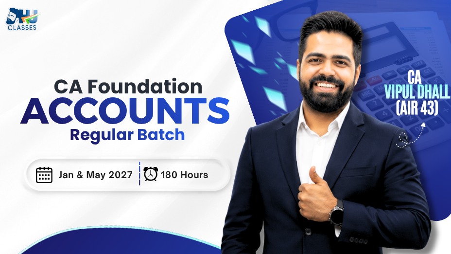 CA Foundation Accounts Recorded Regular – Jan & May 2027