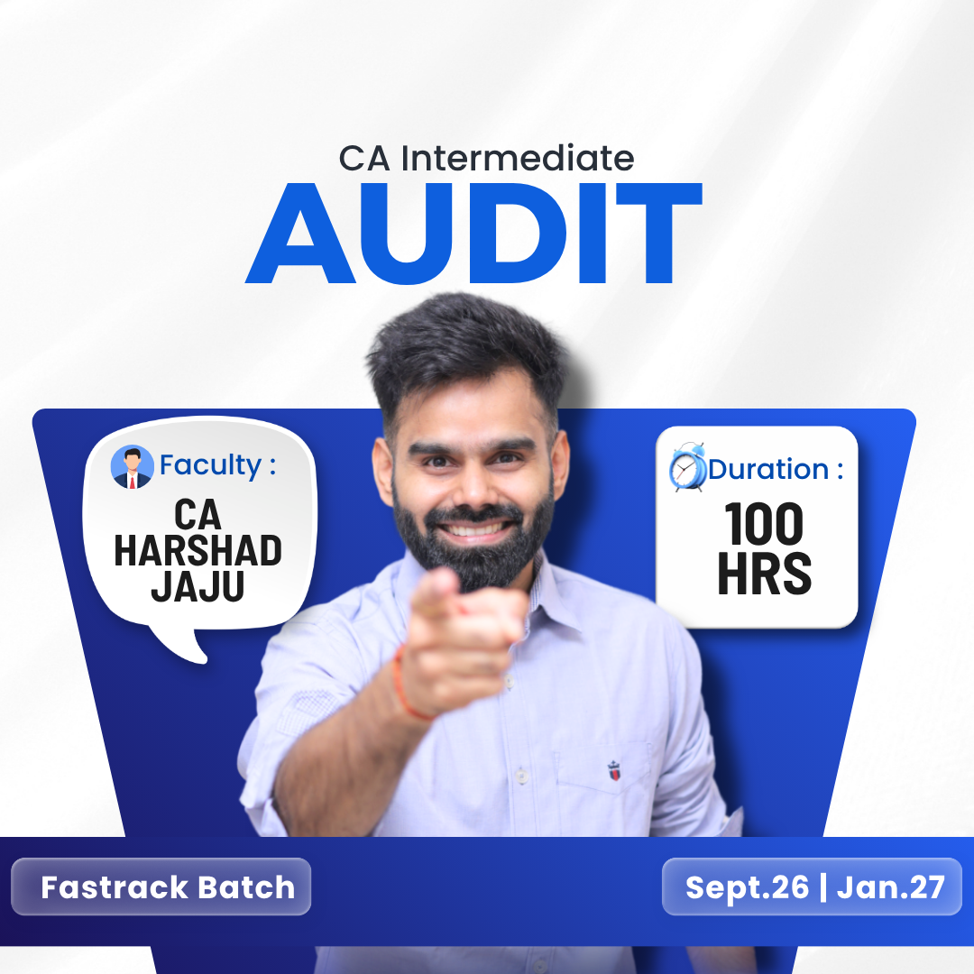 CA Inter Audit Fastrack for Sept. 2026 & Jan. 2027 by CA Harshad Jaju